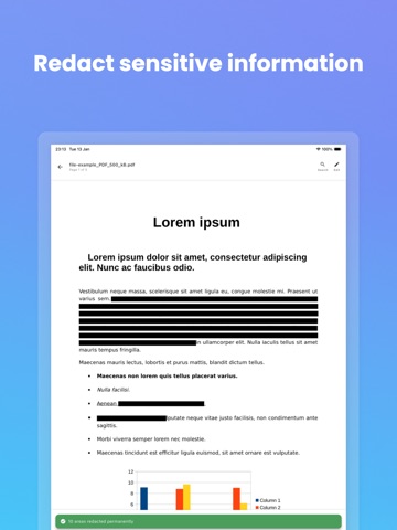 myPDF - Scan, Fill, Sign & OCR iPad screenshot