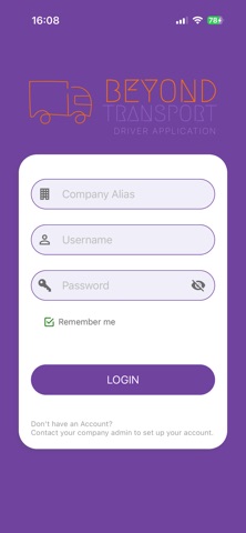 Beyond Transport: Driver App Screenshot 1 of 8