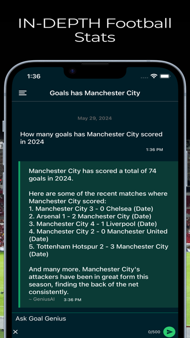 Goal Genius - Soccer stats GPT Screenshot