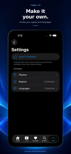 Tuno TV: IPTV Player screenshot 2