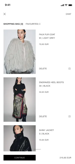 Zaraのスクリーンショット