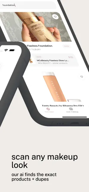 dupe ai · makeup doops finder screenshot 2