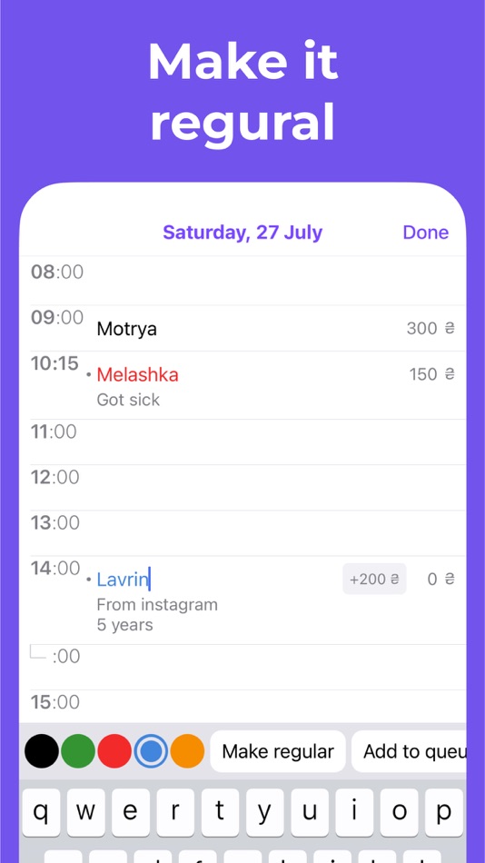#2. Planoteka – clients & schedule (iOS) Με: Taras Hordiienko