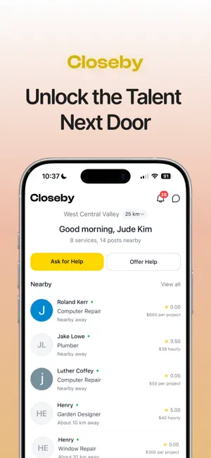 Closeby: Local Services & Help screenshot 1