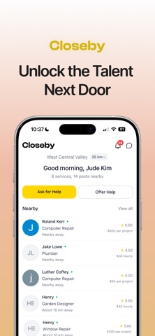 Closeby: Local Services & Help Screenshot 1 of 5