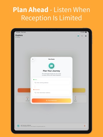 Explora iPad screenshot