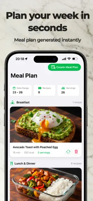 The Meal Prep App & Recipes screenshot 2