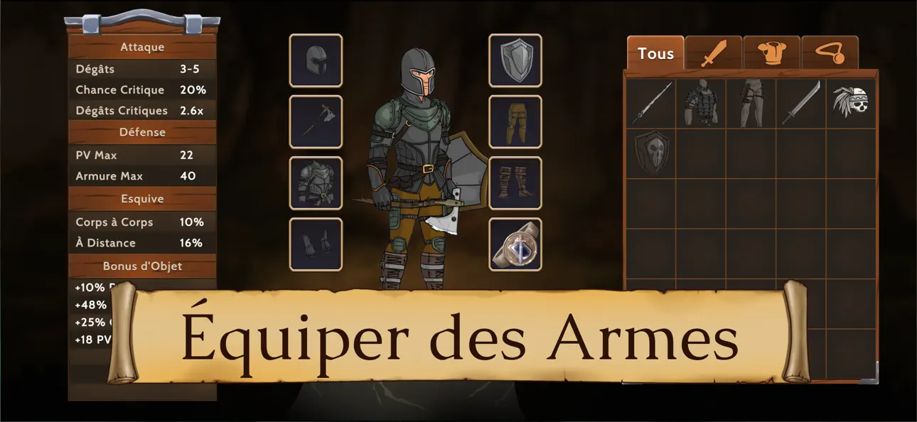 Obsidian Knight RPG Hack screenshot 3 - iOS game interface