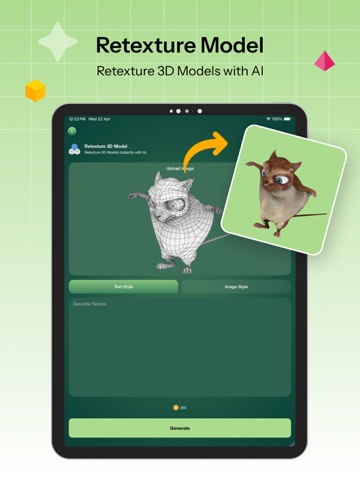 Blend3D: image to blend 3d iPad screenshot
