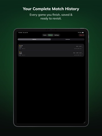 Padel Score Tracker : padltrek iPad screenshot