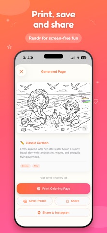 Kids Coloring Pages: MagiColor iPhone screenshot