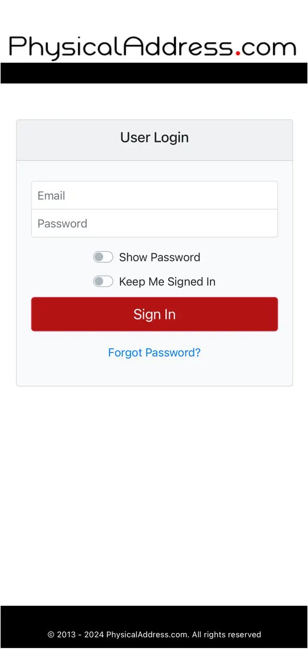 Screenshot #1 pour PhysicalAddress.com
