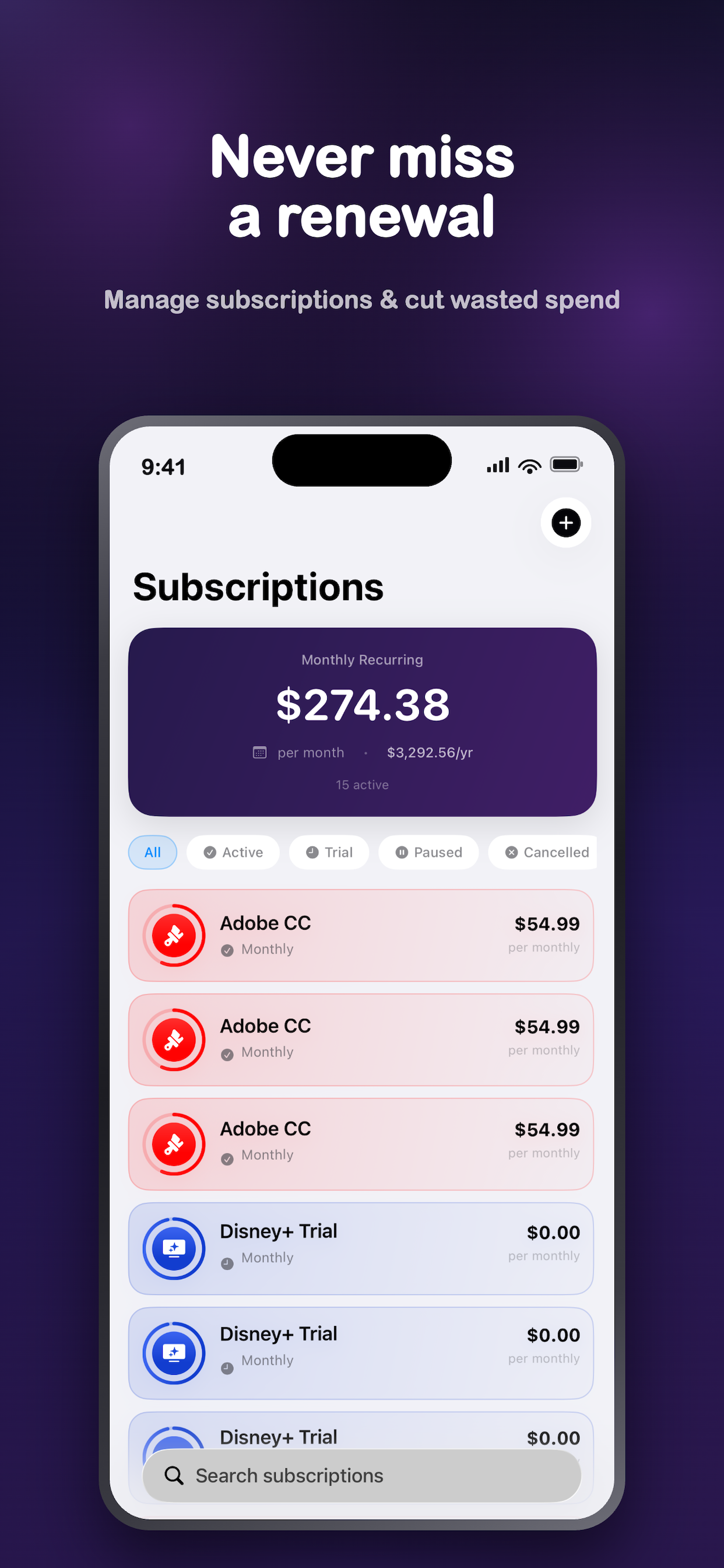 Flowly: Budget & Subscriptions screenshot 4