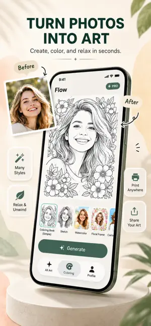 Flow-Coloring Book for Adults screenshot 1