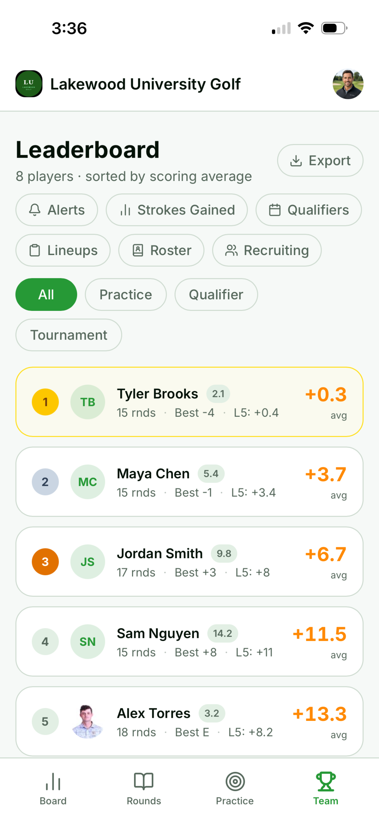 BirdieLab Coach screenshot 3