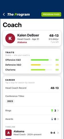 The Program: CFB Dynasty Screenshot 9 of 10