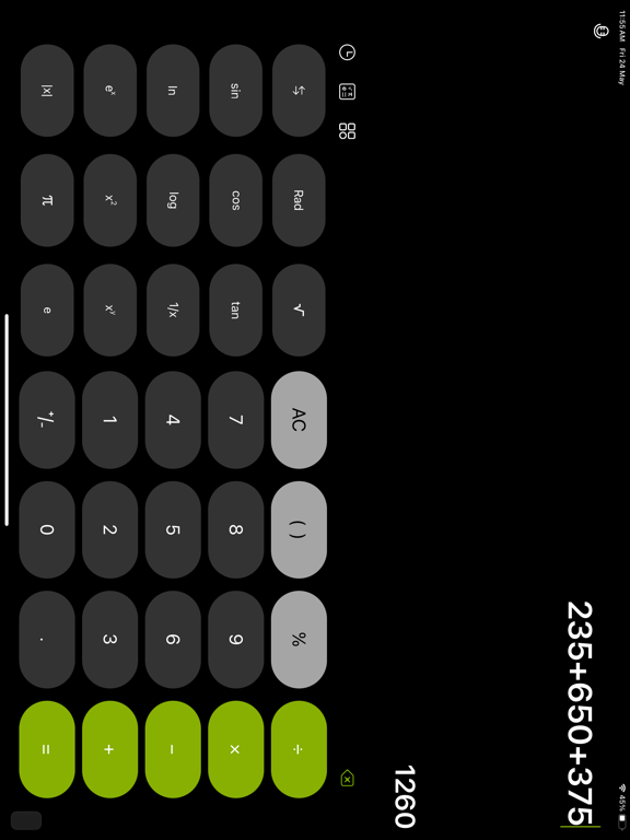 Calculator With History ™ iPad screenshot 7 - Finance app