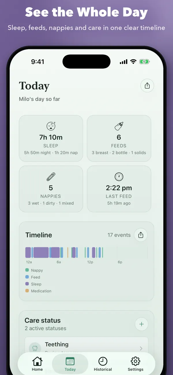 Screenshot #2 pour Hatchling - Baby Tracker