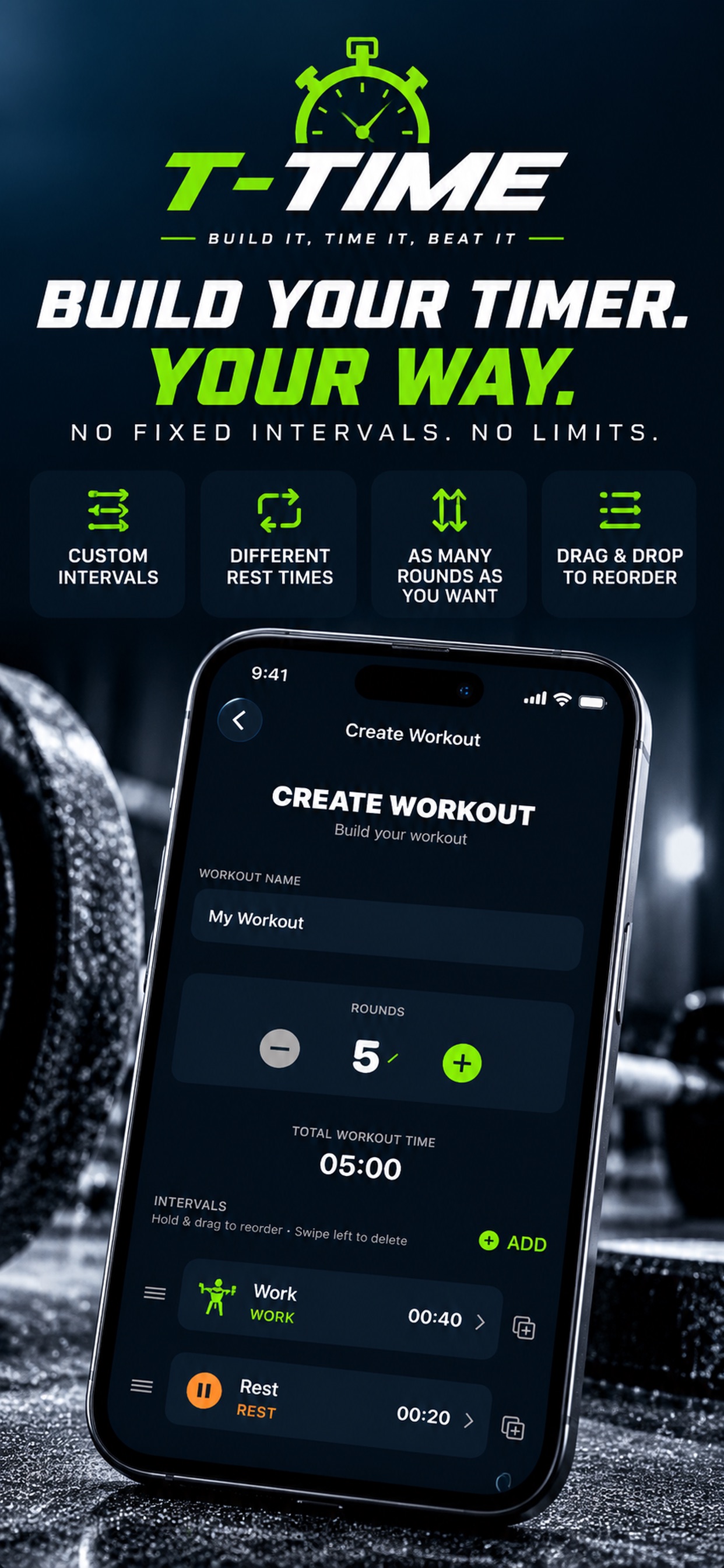Screenshot 3 of T-TIME Workout Timer