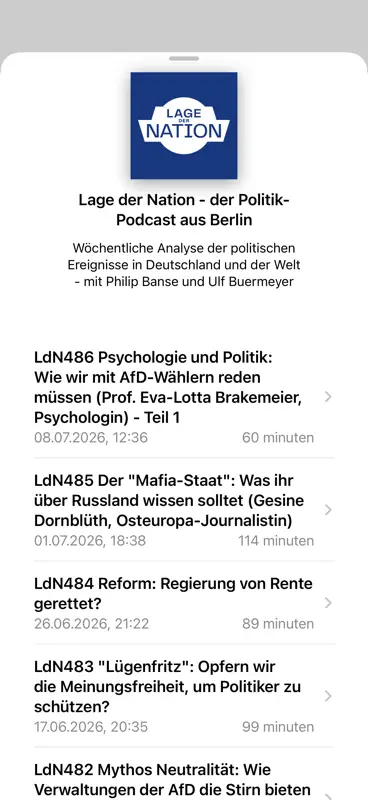 Lage der Nation Podcasts screenshot 4 of 6