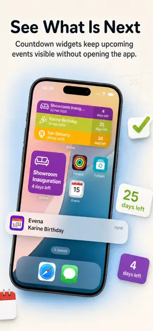 Birthday Countdown - Evena screenshot 3