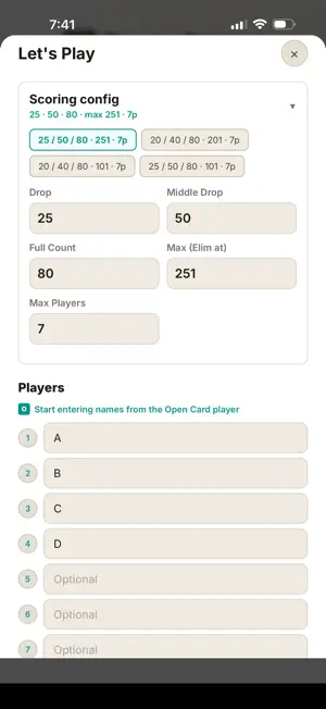 Rummy Scorer: Real-time screenshot 4
