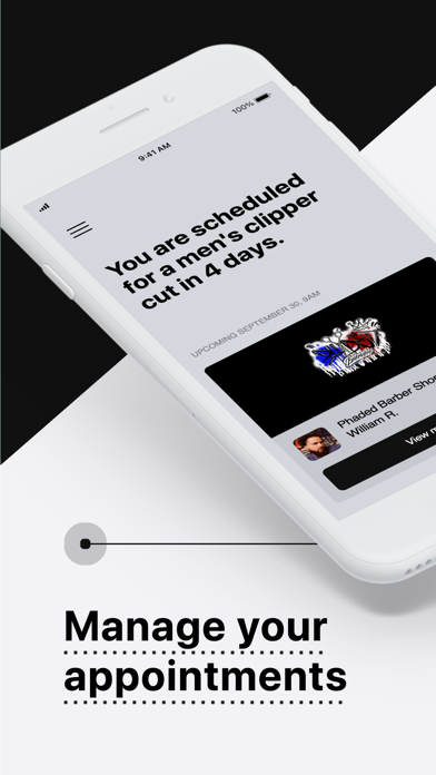 Phaded Barber Shop iPhone screenshot 2 - Lifestyle app
