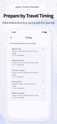 Japan Trip Checklist Screenshot 2 of 5