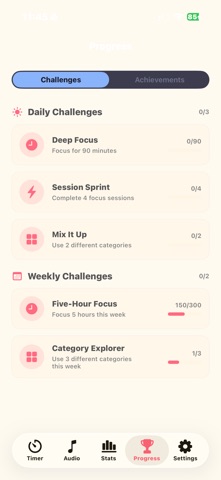 FocusXP: Pomodoro Timer & Lofi screenshot