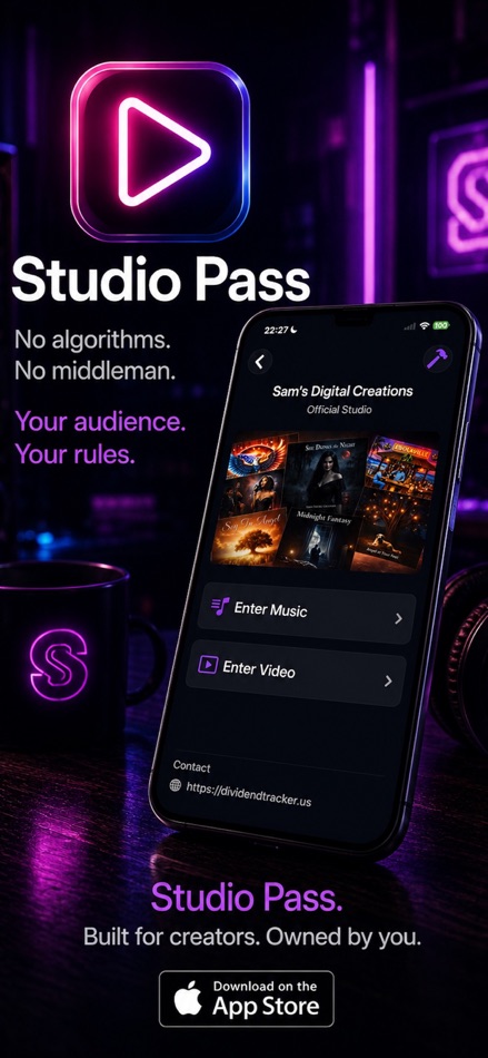 #5. Studio Pass Creator (iOS) By: Sam Ventimiglia
