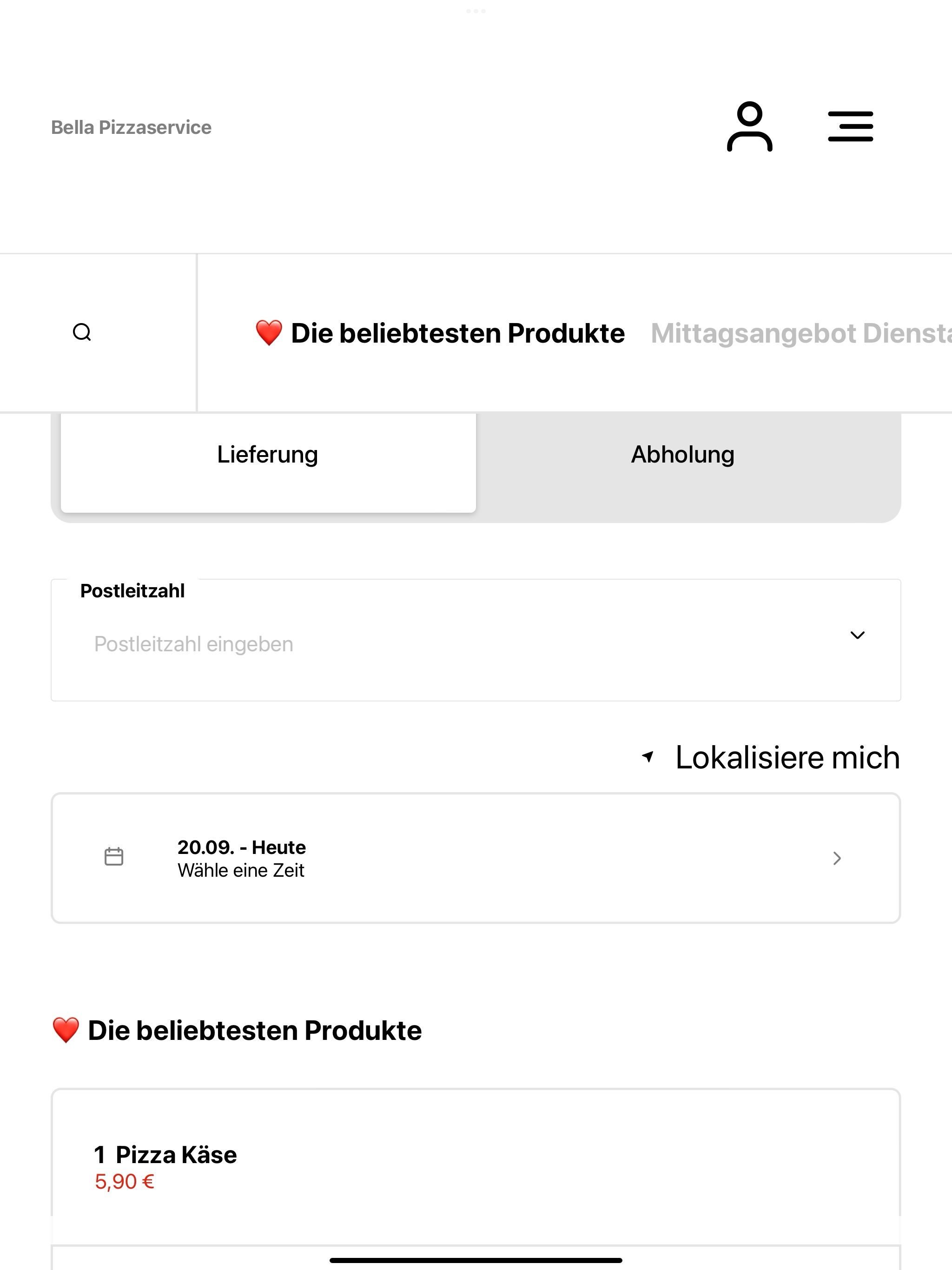 Pizzaservice Bella screenshot 7
