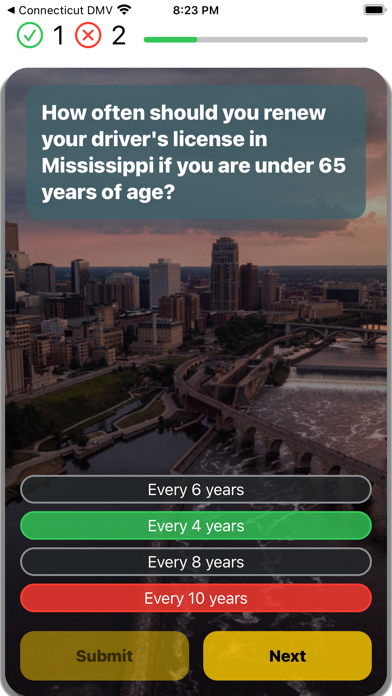 Mississippi DMV Practice 2025 Screenshot