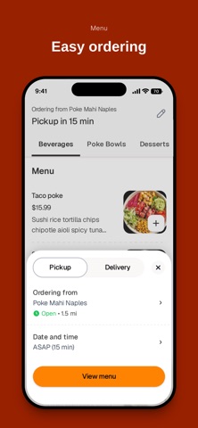 Poke Mahi Naples iPhone screenshot
