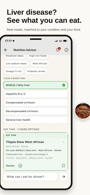 Liver Nutrition App screenshot 1