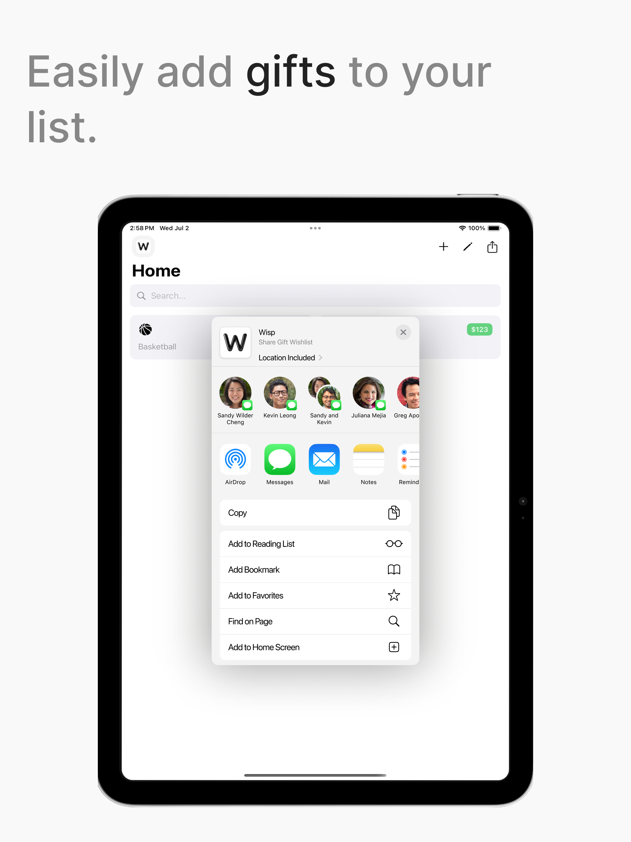 Wisp: Wishlist & Gift Registry screenshot 8