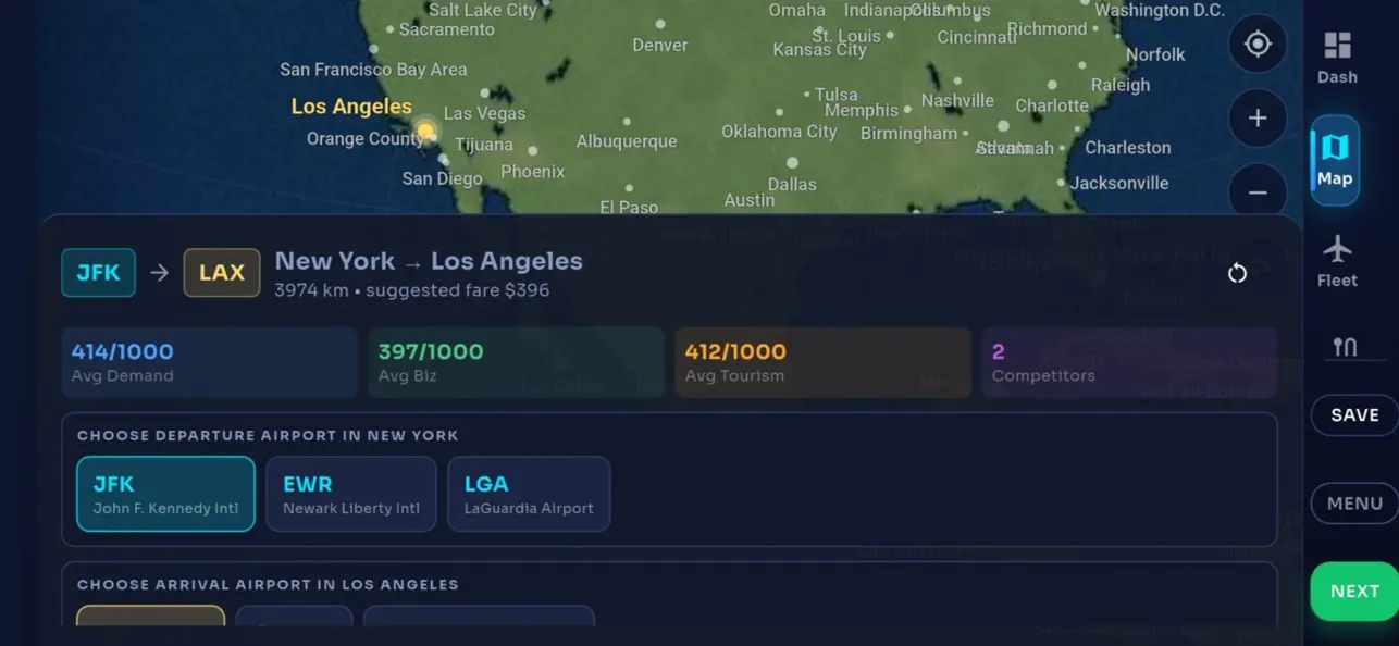 Screenshot #2 pour Sky Empire: Airline Manager
