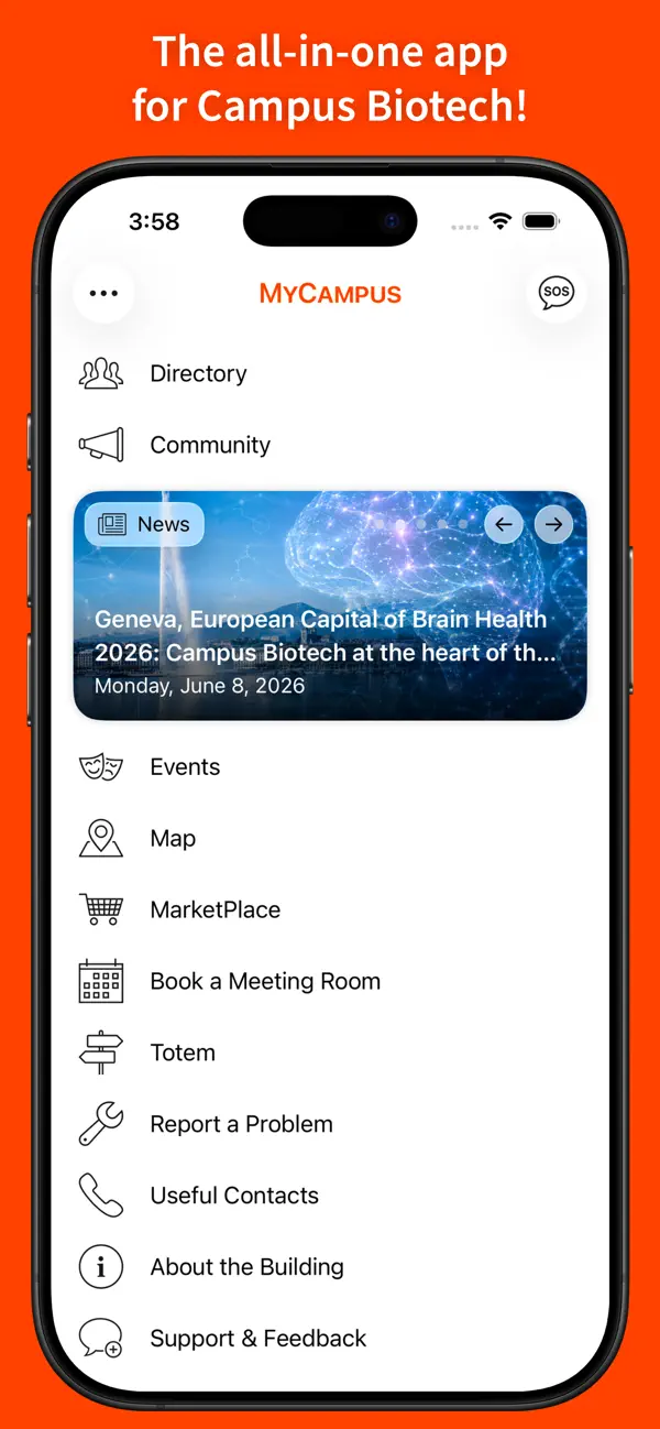 Screenshot #1 pour Campus Biotech MyCampus