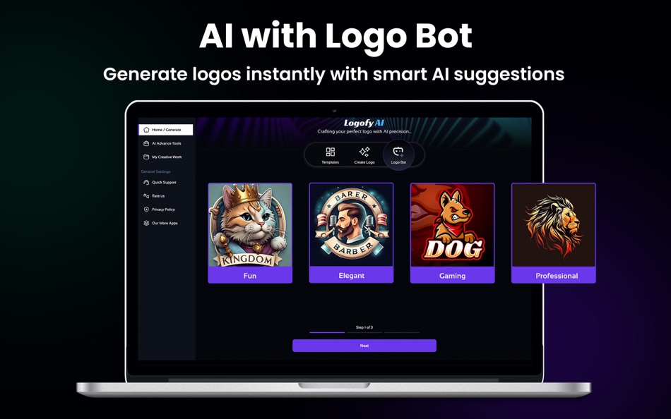 #2. AI Logo Generator - Logofy AI (macOS) بواسطة: CodeGen