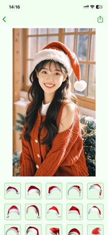 圣诞帽 - 给照片添加圣诞帽Christmas Hat screenshot