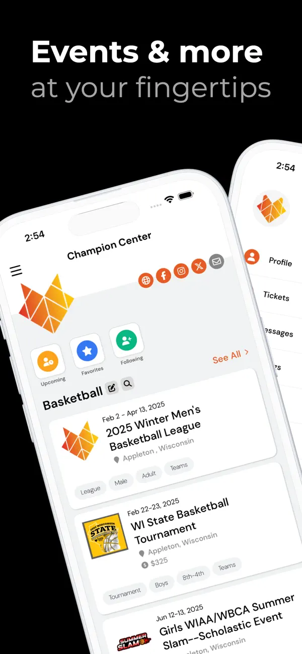 Screenshot #1 pour Champion Center Events