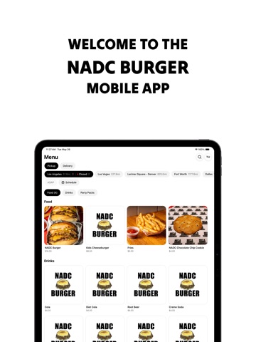 NADC Burger - Order Now iPad screenshot