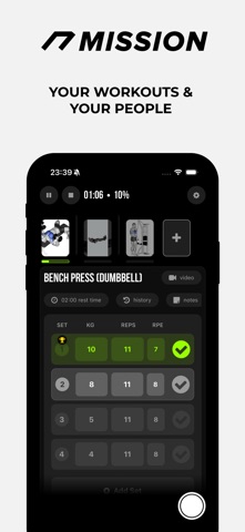 Mission : Workouts & People screenshot