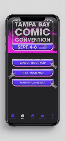 Tampa Bay Comic Convention 26 iPhone screenshot