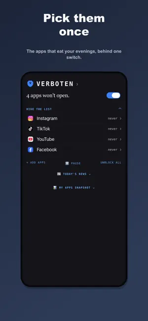 Verboten: App Blocker screenshot 2
