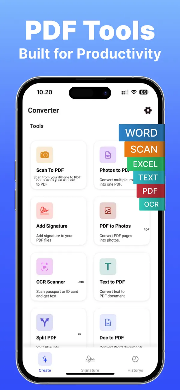 Screenshot #1 pour PDFBuddy - Scan & Convert PDFs