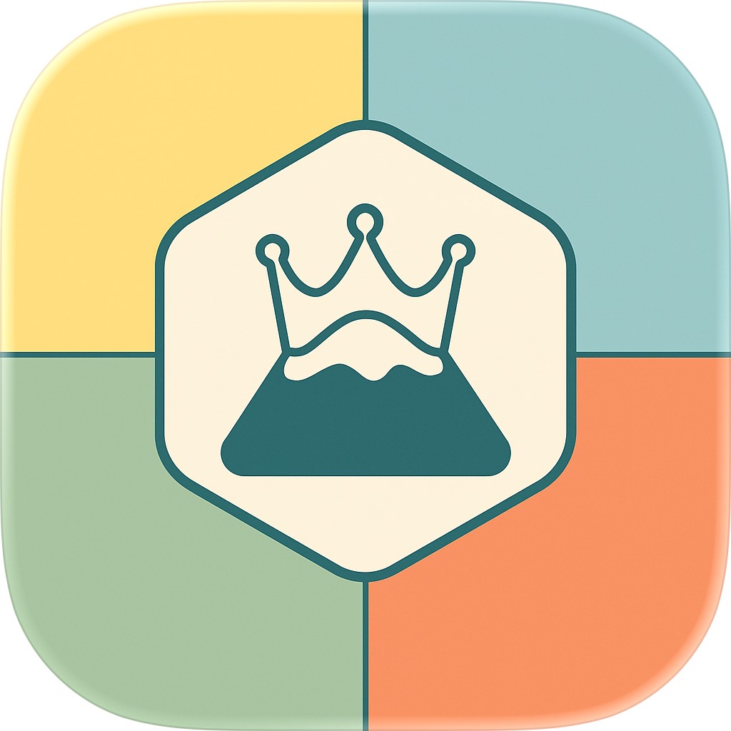 Apple App Store cover for Crowns Logic Game