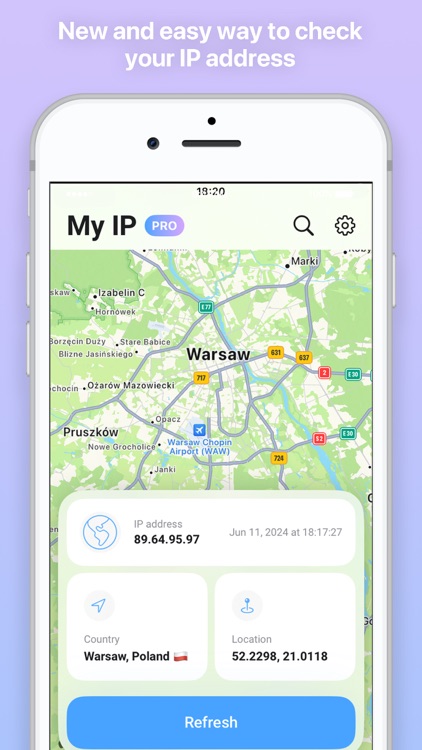 My IP: VPN Status Widget Ping