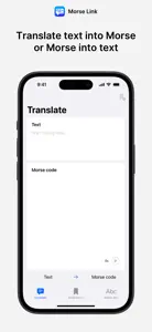 Morse Link screenshot #1 for iPhone