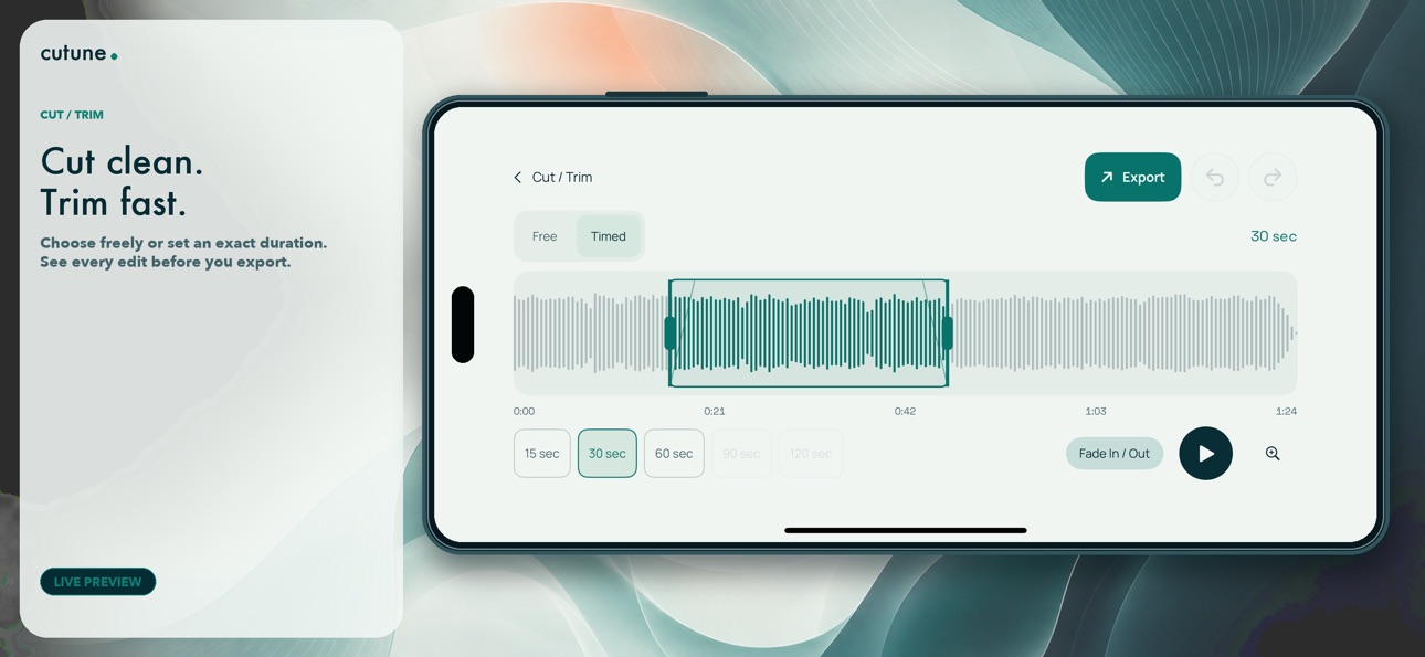 Screenshot 3 of Cutune: Audio Editor & Trimmer