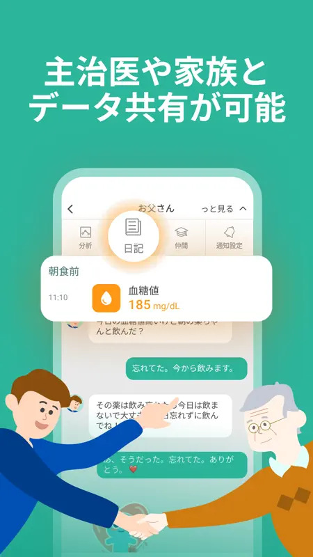 シンクヘルスー血糖値・血圧・体重・食事・運動・服薬を一括管理 screenshot 7 of 7